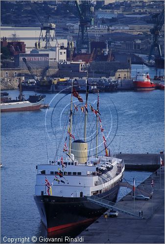 MALTA - MALTA ISLAND - Grand Harbour - il Britannia, yacht della Regina d'Inghilterra