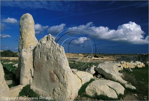 MALTA - MALTA ISLAND - Hagar Qui, sito archeologico con templi megalitici (3000 - 2500 a.C.)