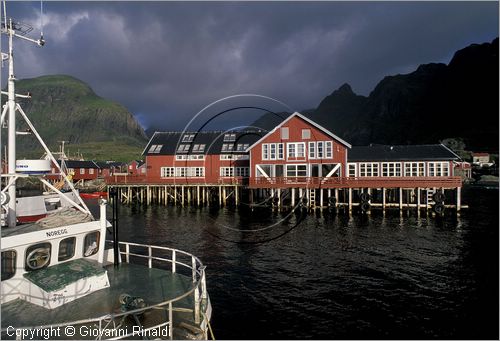 NORWAY - NORVEGIA - ISOLE LOFOTEN - Moskenes - il villaggio A - ristorante Brygga