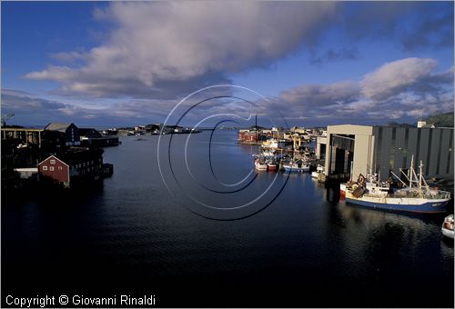 NORWAY - NORVEGIA - ISOLE LOFOTEN - Svolvaer - veduta nella zona dei cantieri navali
