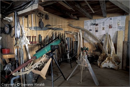 NORWAY - NORVEGIA - ISOLE LOFOTEN - Svolvaer - la casa dell'ex baleniere Ernst Rolf Dahl con tutta l'attrezzatura per la caccia alla balena