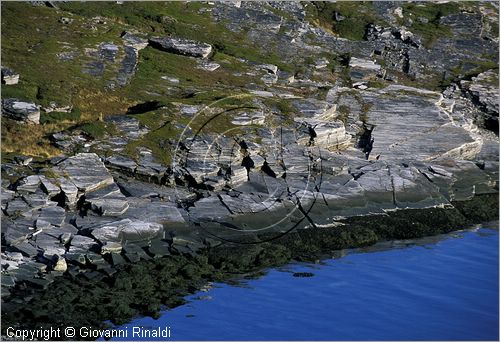 NORWAY - NORVEGIA - panorama sulla strada tra Kafjord e Repvag sul Porsangerfjord