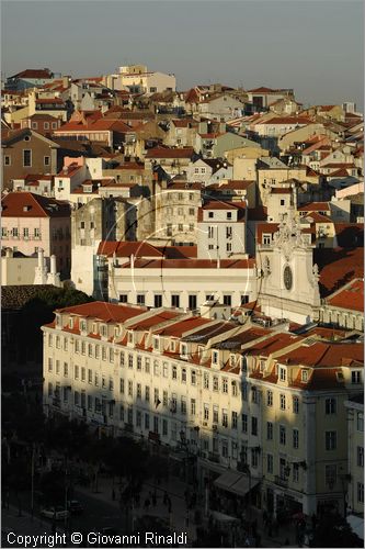 PORTUGAL - LISBON - LISBOA - PORTOGALLO - LISBONA - veduta della citt al tramonto dall'elevador de Santa Justa