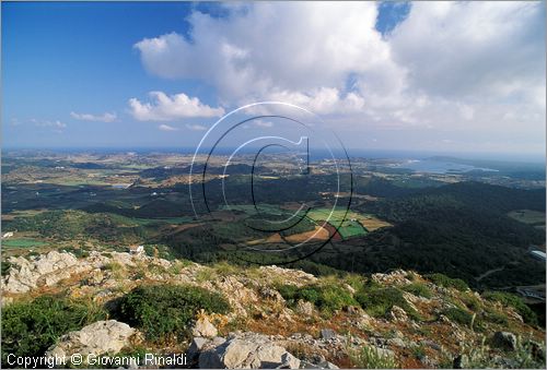 SPAIN - BALEARES MENORCA (Balearic - Minorca island) - veduta panoramica dal Monte Toro