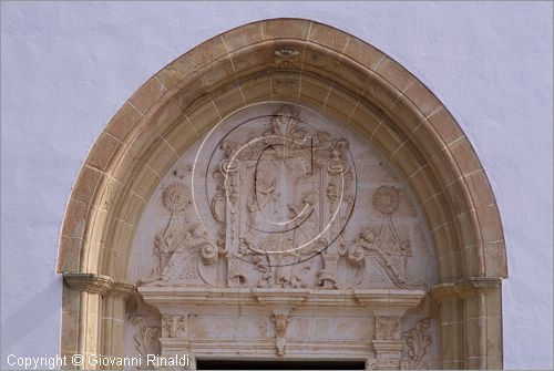 SPAIN - BALEARES MENORCA (Balearic - Minorca island) - Alaior - portale della chiesa parrocchiale