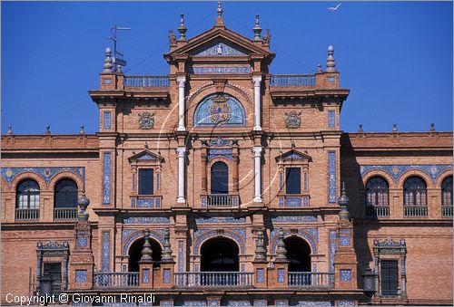 SPAIN - SIVIGLIA (SEVILLA) - Parque de Maria Luisa - Plaza de Espana (esposizione ibero-americana del 1929)