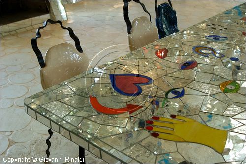 ITALY - Capalbio (GR) - localit Garavicchio - Il Giardino dei Tarocchi - opera originale e fantastica ideata dall'artista francese Niki de Saint Phalle. L'opera rappresenta i 22 Arcani Maggiori dei Tarocchi realizzati con fantastiche sculture di cemento armato e poliestere, ricoperte con mosaico di ceramica , vetri e specchi