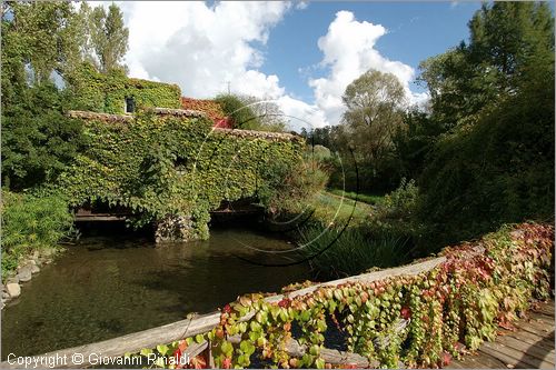 ITALY - MARTA (VT) - Giardino della Cannara - ricavato dai coniugi Mirella e Massimo Faggiani intorno alla loro casa, un'antica peschiera sul fiume Marta forse di origine etrusca.