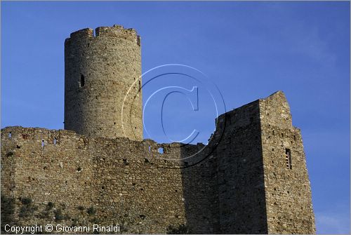 ITALY - LIGURIA - NOLI (SV) - i resti del castello posto sulla sommit del monte Ursino