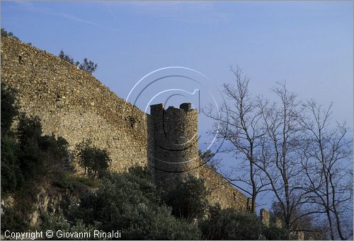 ITALY - LIGURIA - NOLI (SV) - i resti del castello posto sulla sommit del monte Ursino