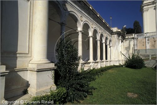 ITALY - LIGURIA - LAVAGNA (GE) - loggiato antistante la chiesa di Santo Stefano