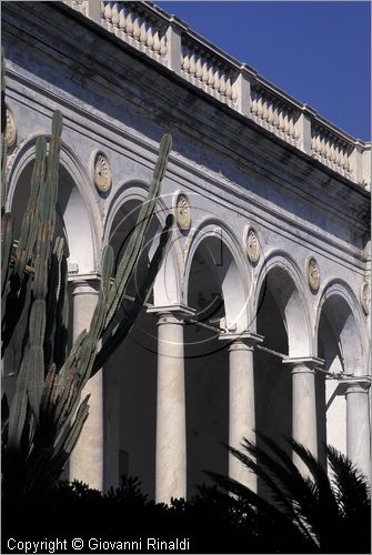 ITALY - LIGURIA - LAVAGNA (GE) - loggiato antistante la chiesa di Santo Stefano