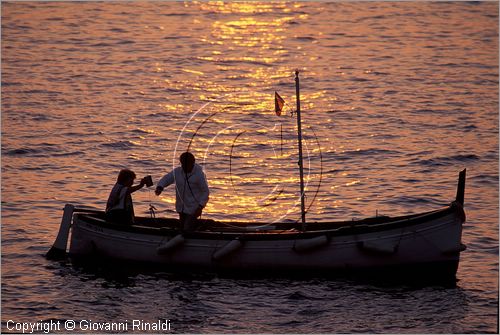 ITALY - LIGURIA - CINQUE TERRE (SP) - pescatori al tramonto