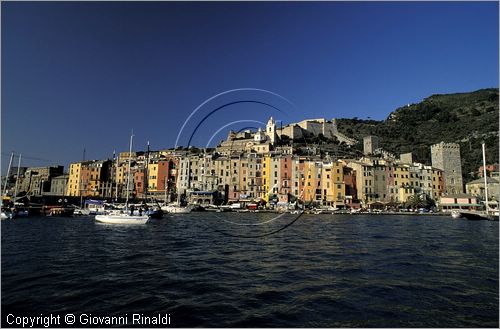 ITALY - LIGURIA - PORTOVENERE (SP) - veduta panoramica della palazzata policroma della Calata Doria