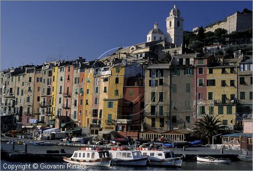 ITALY - LIGURIA - PORTOVENERE (SP) - veduta panoramica della palazzata policroma della Calata Doria