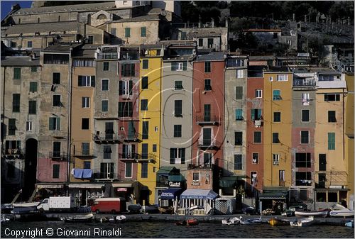 ITALY - LIGURIA - PORTOVENERE (SP) - veduta panoramica della palazzata policroma della Calata Doria