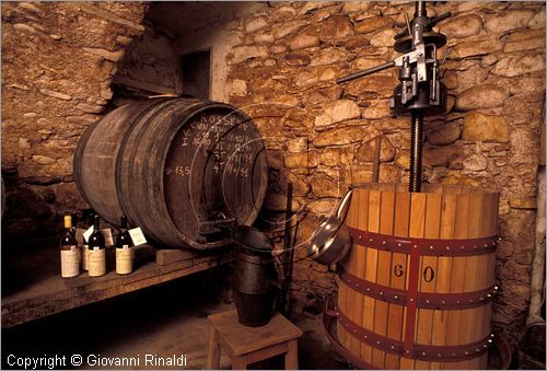 ITALY - LIGURIA - DOLCEACQUA (IM) - la cantina di un produttore del Rossese tipico vino della zona