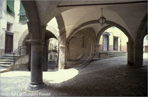 ITALY - LIGURIA - PIGNA (IM) - loggia della piazza vecchia