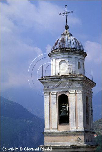 ITALY - LIGURIA - TRIORA (IM) - veduta del campanile della parrocchiale