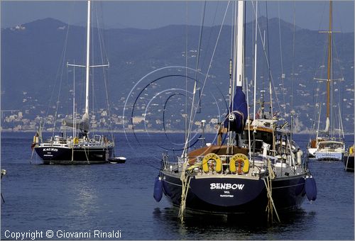 ITALY - LIGURIA - PORTOFINO (GE) - barche nella baia