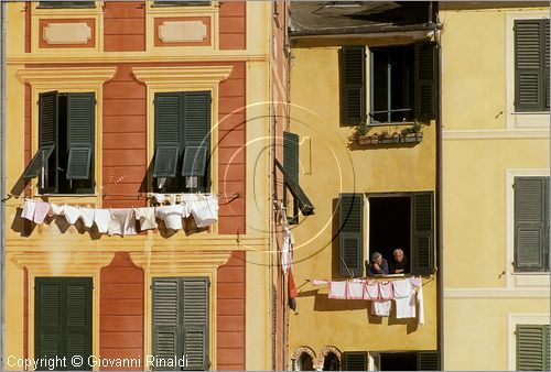 ITALY - LIGURIA - PORTOFINO (GE) - particolare della palazzata a mare