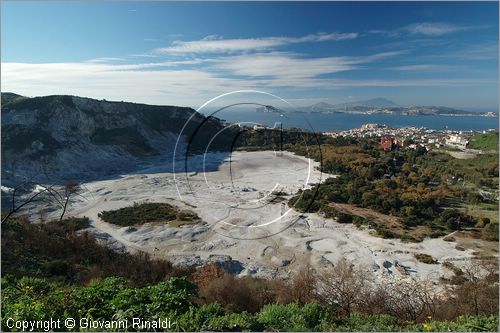 ITALY - POZZUOLI (NA) - La Solfatara - il vulcano Solfatara dal cratere ellittico (770 per 580 metri) risale a 4000 anni fa ed  l'unico dei Campi Flegrei ancora attivo con impressionanti manifestazioni fumaroliche