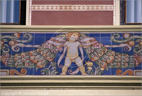 ITALY - TUSCANY - TOSCANA - VIAREGGIO (LU) - particolare del villino Amor Omnia Vincit - architettura liberty