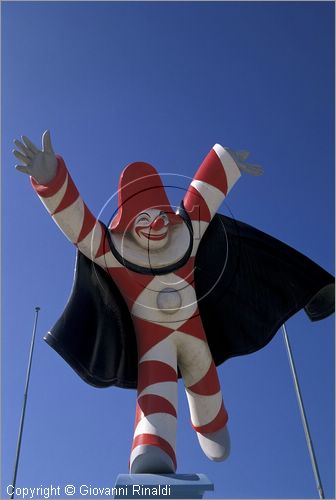 ITALY - TUSCANY - TOSCANA - VIAREGGIO (LU) - il Burlamacco simbolo del carnevale di Viareggio