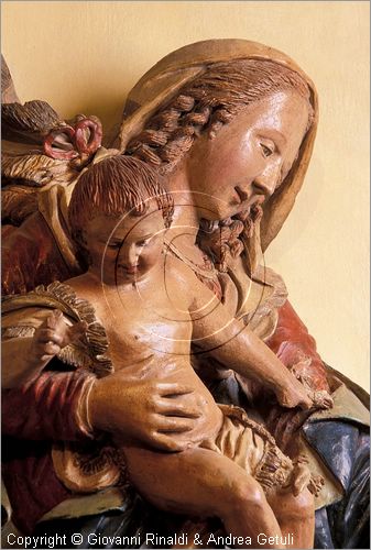 ITALY - ANGHIARI (AR) - Museo Statale di Palazzo Taglieschi - Sala XVIII: sculture in legno  firmate F.M.Angiolini e datate 1799