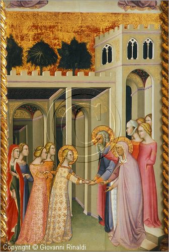 ITALY - MONTALCINO (SI) - Museo Civico e Diocesano d'Arte Sacra: sala A: Polittico dell'Incoronazione della Madonna (fempera su tavola del 1388 di Bartolo di Fredi)