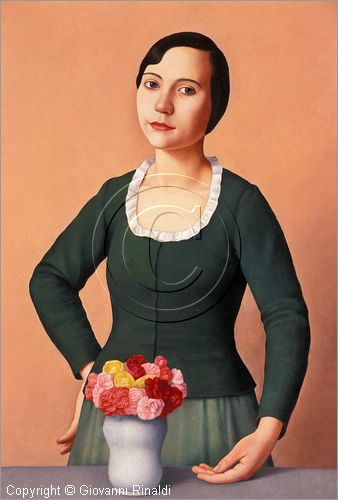 ITALY - ROMA - Galleria d'Arte Moderna - Novecento - Valori plastici - "Figura di donna" (1932) di Antonio Donghi