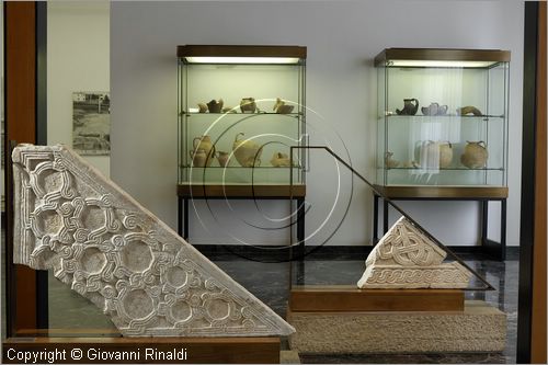 ITALY - LAZIO - ROMA - ROME - Museo dell'Alto Medioevo (ex Palazzo delle Scienze dell'EUR) - sala VI - rilievi marmorei provenienti dallo scavo della domusculta di Santa Cornelia presso Veio