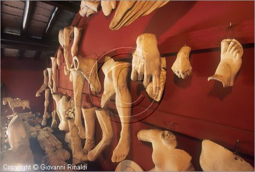ROMA
Museo Canova-Tadolini
soppalco
frammenti in gesso per studi anatomici