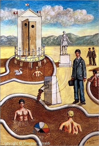 ROMA
Casa-Museo Giorgio De Chirico
nel Palazzo dei Borgognoni in piazza di Spagna
"bagno misterioso con fontanello" del 1948