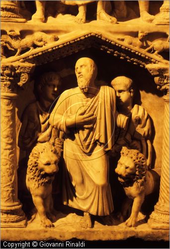 ROMA
San Pietro in Vaticano
Museo del Tesoro di San Pietro
Sarcofago di Giunio Basso - prefetto di Roma morto nel 359 d.C. - particolare di San Daniele