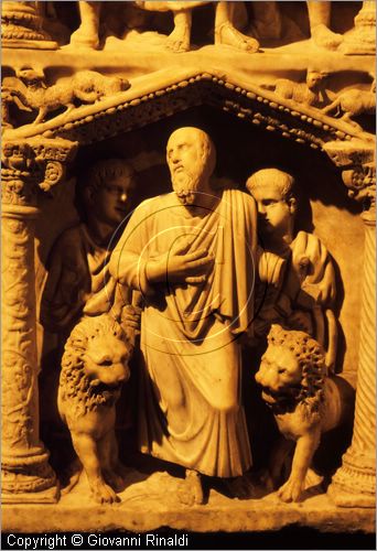 ROMA
San Pietro in Vaticano
Museo del Tesoro di San Pietro
Sarcofago di Giunio Basso - prefetto di Roma morto nel 359 d.C. - particolare di San Daniele