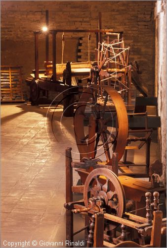 ITALY - SERRA DE' CONTI (AN)
Museo delle Arti Monastiche "Le Stanze del Tempo Sospeso" (Convento di San Francesco)
Sala V  - filatoi a mano in legno intagliato (secolo XVIII)