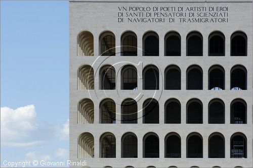 ITALY - ROMA - EUR - Palazzo della Civilt Italiana ora Palazzo della Civilt e del Lavoro (Giovanni Guerrini, Ernesto La Padula e Mario Romano, 1938-43), definito anche il "Colosseo quadrato" e assunto a simbolo del quartiere