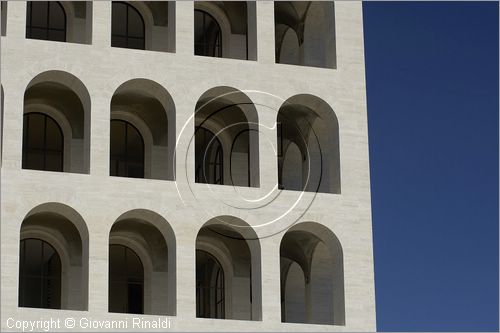 ITALY - ROMA - EUR - Palazzo della Civiltà Italiana ora Palazzo della Civiltà e del Lavoro (Giovanni Guerrini, Ernesto La Padula e Mario Romano, 1938-43), definito anche il "Colosseo quadrato" e assunto a simbolo del quartiere