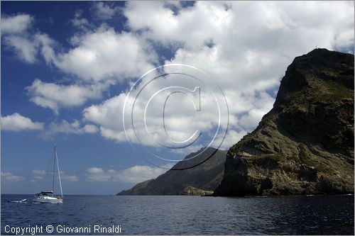 ITALY - TUSCANY - TOSCANA - (Parco dell'Arcipelago Toscano) - ISOLA DI CAPRAIA (LI) - La costa sudoccidentale presso la Punta delle Linguelle e la costa del Sondaretto