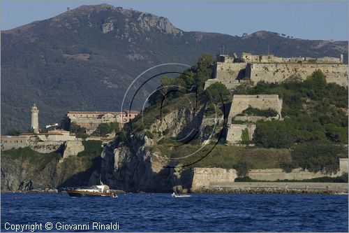 ITALY - TUSCANY - TOSCANA - ISOLA D'ELBA (LI) - Portoferraio visto dal mare, in primo piano i bastioni delle fortificazioni