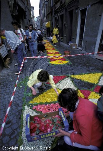 ITALY - BOLSENA (VT)
Infiorata e Processione del Corpus Domini
preparazione