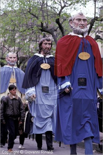 ITALY - SAN CATALDO (CL)
Sfilata degli Apostoli Giganti (Domenica di Pasqua)