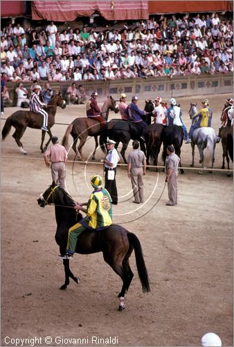 ITALY - SIENA
Il Palio (2 luglio e 16 agosto)
la "mossa", il bruco parte di rincorsa