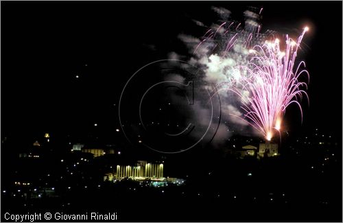 ITALY - L'AQUILA
Festa della Perdonanza Celestiniana (28 e 29 agosto)
fuochi artificiali