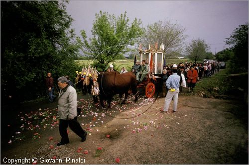 ITALY - CAGLIARI
Sagra di Sant'Efisio (1-4 maggio)
la processione porta la statua del Santo in un cocchio trainato da buoi dalla chiesa di Stampace a Cagliari fino a Nora, luogo del martirio.
passaggio in una zona di campagna