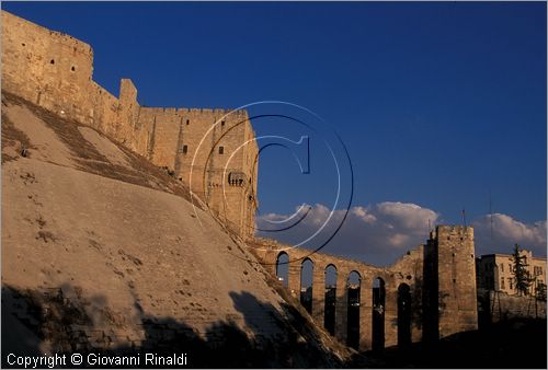 SYRIA - ALEPPO - veduta della Cittadella al tramonto