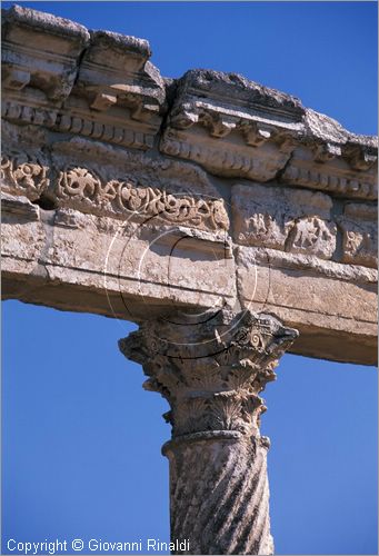 SIRIA - APAMEA (Qala'at al-Mudiq)
antica citt romana - la via principale (cardo) lunga 2 km e colonnata - particolare delle colonne e dei capitelli