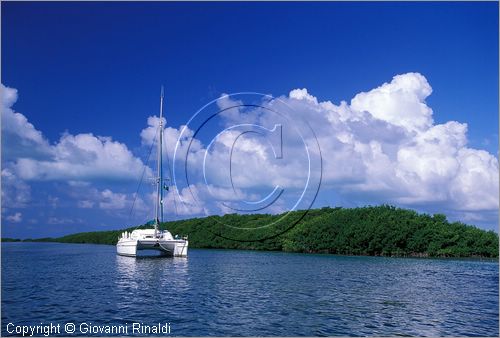 CUBA - Arcipelago delle Isole Canarreos - Cayo Estopa - ancoraggio nel canale dell'Estopa tra le mangrovie