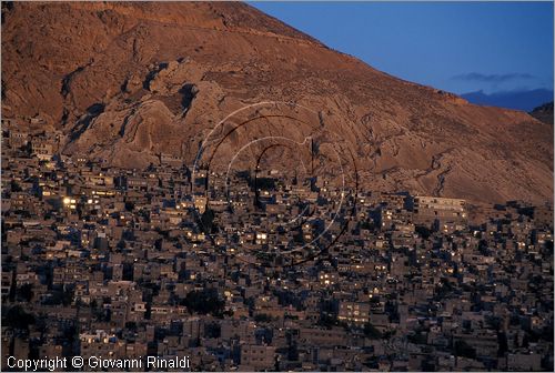 SYRIA - DAMASCO - veduta della citt all'alba verso la collina Jebel Qassioun